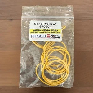 PITSCO LEGO Dacta Technic Yellow Rubber Belt O-RING Band 97004 (Pack of 16) - Picture 1 of 4