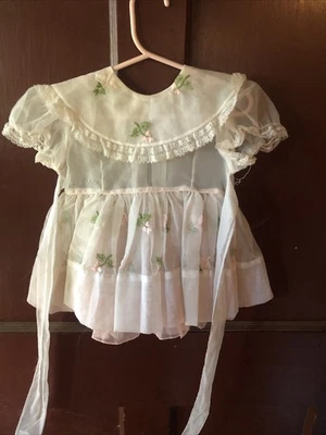 Vintage 1950s Party Look Originals Sheer Chiffon Dress 2 T Shirley Temple Style - Image 1 of 4