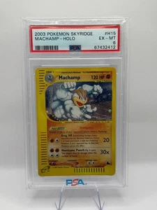 POKEMON MACHAMP SKYRIDGE HOLO RARE H15 PSA 6 INVEST REGRADE - Picture 1 of 2