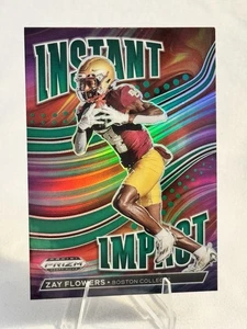 2023 Prizm Green Silver Instant Impact Zay Flowers II-13 Ravens - Bild 1 von 1