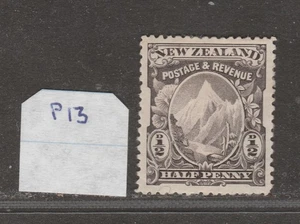 NUEVA ZELANDA 1898 1/2d Mt. Cook púrpura-negro SG 246c MH 7,50 £ - Imagen 1 de 2