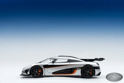 1/18 Autoart Koenigsegg One:1 gray With Orange Accent 🤝ALSO OPEN FOR TRADE🤝 - Image 1 of 4