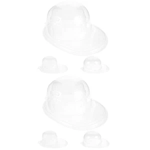 2 Pack Portable Hat Box Travel Holder Plastic Storage for Baseball Caps Shaper - Picture 1 of 12