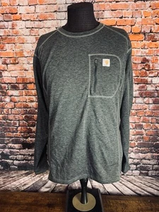 Carhartt Force Base Layer Pullover Men's XL Charcoal Workwear EUC! - Picture 1 of 4