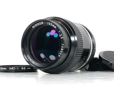 [Exc+5] Nikon New Nikkor 105mm f/2.5 Non AI MF Telephoto Lens from JAPAN - Image 1 of 4