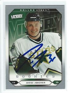 Jussi Jokinen Signed 2005/06 Victory Rookie Card #297
