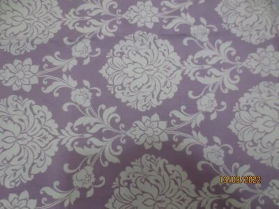 2 yardas de Waverly Inspirations tela 100 % algodón lila blanco diseño damasco  Foto 1 de 4