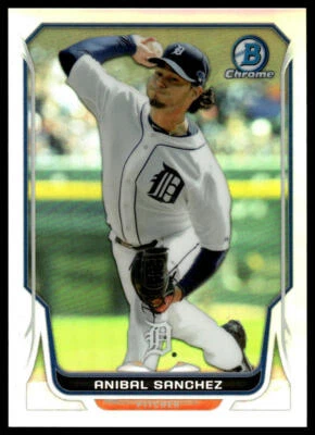 2014 Bowman Chrome Refractor /500 Anibal Sanchez #77 - Image 1 of 2