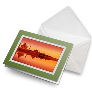 Greeting Card Photo Insert Taj Mahal Yamuna River India