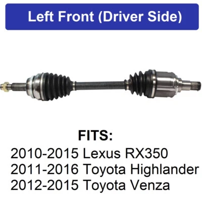 Lexus RX350 CV Axle Shaft Assembly, Also Fits Toyota Highlander, Toyota Venza - Image 1 of 4