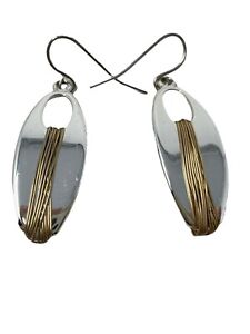 Robert Lee Morris RLM Soho silver toned dangle earrings wired