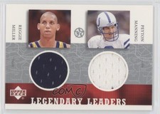 2002-03 UD Superstars Legendary Leaders Dual Reggie Miller Peyton Manning HOF
