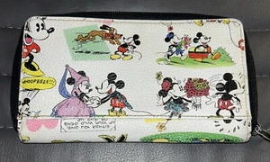 Disney Parks Mickey Minnie Mouse Damen-Geldbörse Clutch mit durchgehendem Reißverschluss - Bild 1 von 14