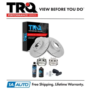 TRQ Performance Front Brake Pad & Rotor Kit Fits 2007-2012 Mazda CX-7 - Picture 1 of 12