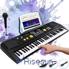 61 Key Digital Piano Keyboard - Portable Electronic Instrument with Stand & Mic