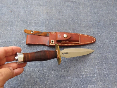 CUCHILLOS HECHOS POR RANDALL MODELO 2-6 CUCHILLO DE AGUJA DE LUCHA FUNDA MANGO GRANATE RARO Foto 1 de 4