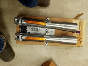 Harley Davidson Softail FLST OEM Left and Right Side Fork Sliders - Picture 1 of 2
