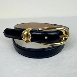 Captiva Vintage Navy Blue Leather Belt - Picture 1 of 10