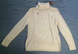 Bosco Women's White Turtleneck Wool Cashmere Jumper Size M Medium New With Tags - Picture 1 of 5