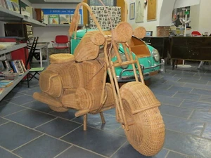 HARLEY DAVIDSON - Riproduzione in Vimini grandezza naturale - Foto 1 di 12