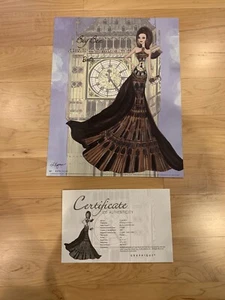 Barbie Landmark Sammlung Grafik von Frankreich Druck Skizze Big Ben London - Bild 1 von 4