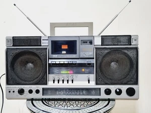 Akai AJ-505 FL Boombox Ghettoblaster Radio Cassette recorder - Vintage Very Rare - Picture 1 of 12