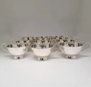 Tiffany & Co. Sterling Silver Punch, Coffee, Tea Cups Set of 12 - Picture 1 of 4