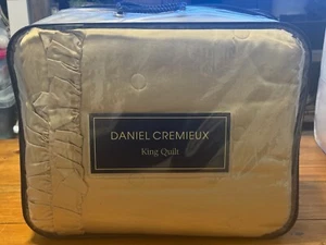 Daniel Cremieux Maison Marie Antoinette 100% Cotton Ruffle Quilt-King-Tan - Picture 1 of 13