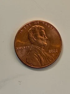 2022 USA one penny coin Lincoln Shield cent Mint D - Picture 1 of 2