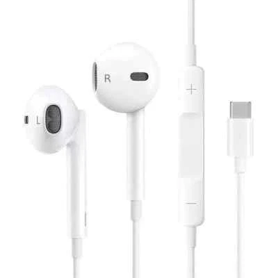 USB C Type C In-Ear Earphones Headphone Earbuds for iPhone 16e 16 15 Pro Max - Image 1 of 4
