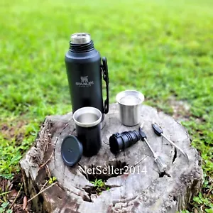 SPEDIZIONE USA ๐บ๐ธ NERO Terere Mate System STANLEY acciaio inox kit originale 1,2 L - Foto 1 di 32