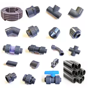 Złączka PVC Klej Poolfitting Tworzywo sztuczne Basen Rura Rura Wąż - Zdjęcie 1 z 19
