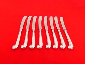 Set of 8 Stieff Sterling Silver Queen Anne Williamsburg Butter Spreaders YB-9 - Picture 1 of 5