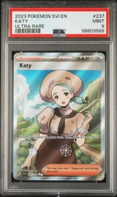 PSA 9 MINT Katy 237/198 Scarlet & Violet ULTRA RARE Pokemon Card - Image 1 of 2