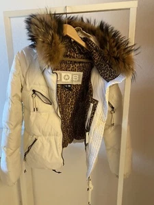 Jet Set 36 Skijacke Winterjacke Weiß Damen mit Pelzkragen - Bild 1 von 20