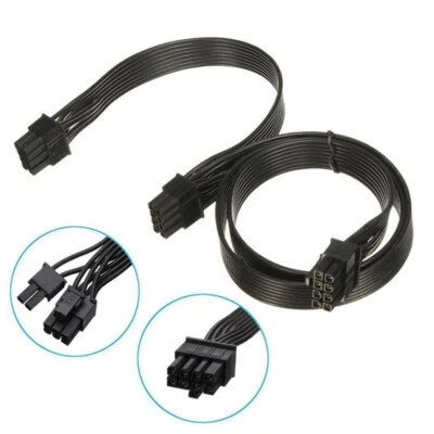 8 Pin to DUAL 8 (6+2) PCI-e GPU Cable for EVGA, Silverstone Modular Power Supply - Image 1 of 4