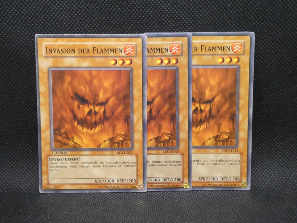 Yugioh Playset 3x Invasion der Flammen RDS DE024/ Common/ Excellent/ Deutsch/ 1E - Bild 1 von 1