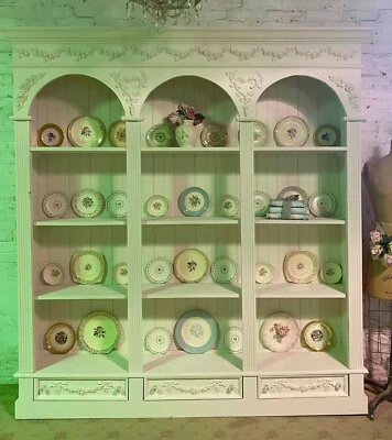 Painted Cottage Shabby Chic French Bookcase Hand Made  - Image 1 of 4