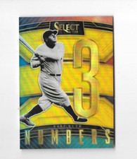 2023 Panini Select Babe Ruth NUMBERS GOLD PRIZM #8/10