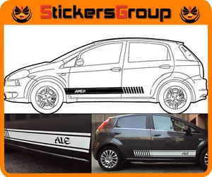 COPPIA ADESIVI FASCE PER FIAT GRANDE PUNTO E TUTTE LE AUTO TUNING NEW - Foto 1 di 1