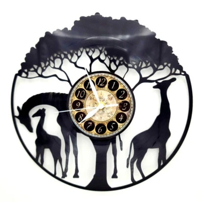 Reloj Disco Vinilo | Arte Pared | Regalo Único | Jirafa | ENVÍO GRATUITO Foto 1 de 2