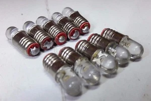 10x 12V E5 Lilliput LED Miniature Dolls House Amber Gas/Oil Light Screw Bulbs - Picture 1 of 2