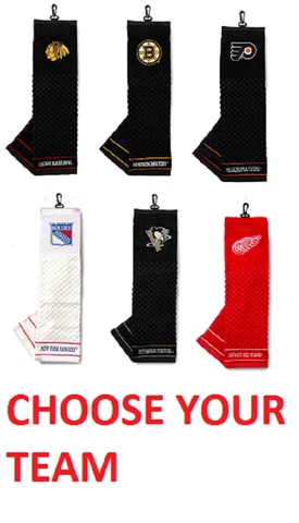 Offically Licensed NHL 16"x22" Embroidered Golf Towel Choose Your Team Cover
