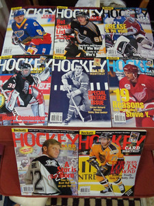 BECKETT HOCKEY MAGAZINE - 1998 SPORTS PRICE GUIDES  - (8) ISSUES