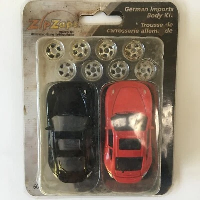 Micro RC Zip Zaps Porsche 911 Turbo Red Black Body Kit German Imports Car Auto - Image 1 of 4