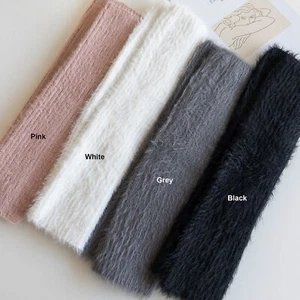 Mid Calf Fur Leg Warmer Footless Cold Weather Warm Leg Socks - Picture 1 of 10