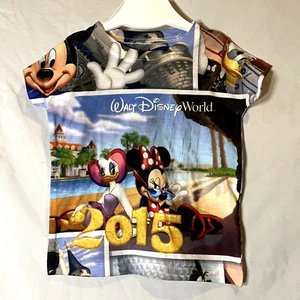 Disney Parks Kids T-Shirt Size XXSmall Blue Disneyworld Photographs 2015 Graphic - Picture 1 of 4