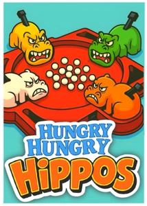 HUNGRY HUNGRY HIPPOS * Custom ACEO * Novelty * 80s CARTOON SERIES * Art Card - Picture 1 of 2