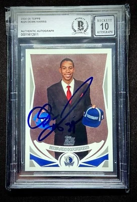 2004-05 Devin Harris ASSINADO Topps #225 BGS AUTÊNTICO 10 💎 AUTO Mavericks Rookie - Imagem 1 de 2