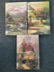 Lot 3 Thomas Kinkade Cape Light Novels Home Song, A New Leaf, A Christmas Promis - Picture 1 of 12